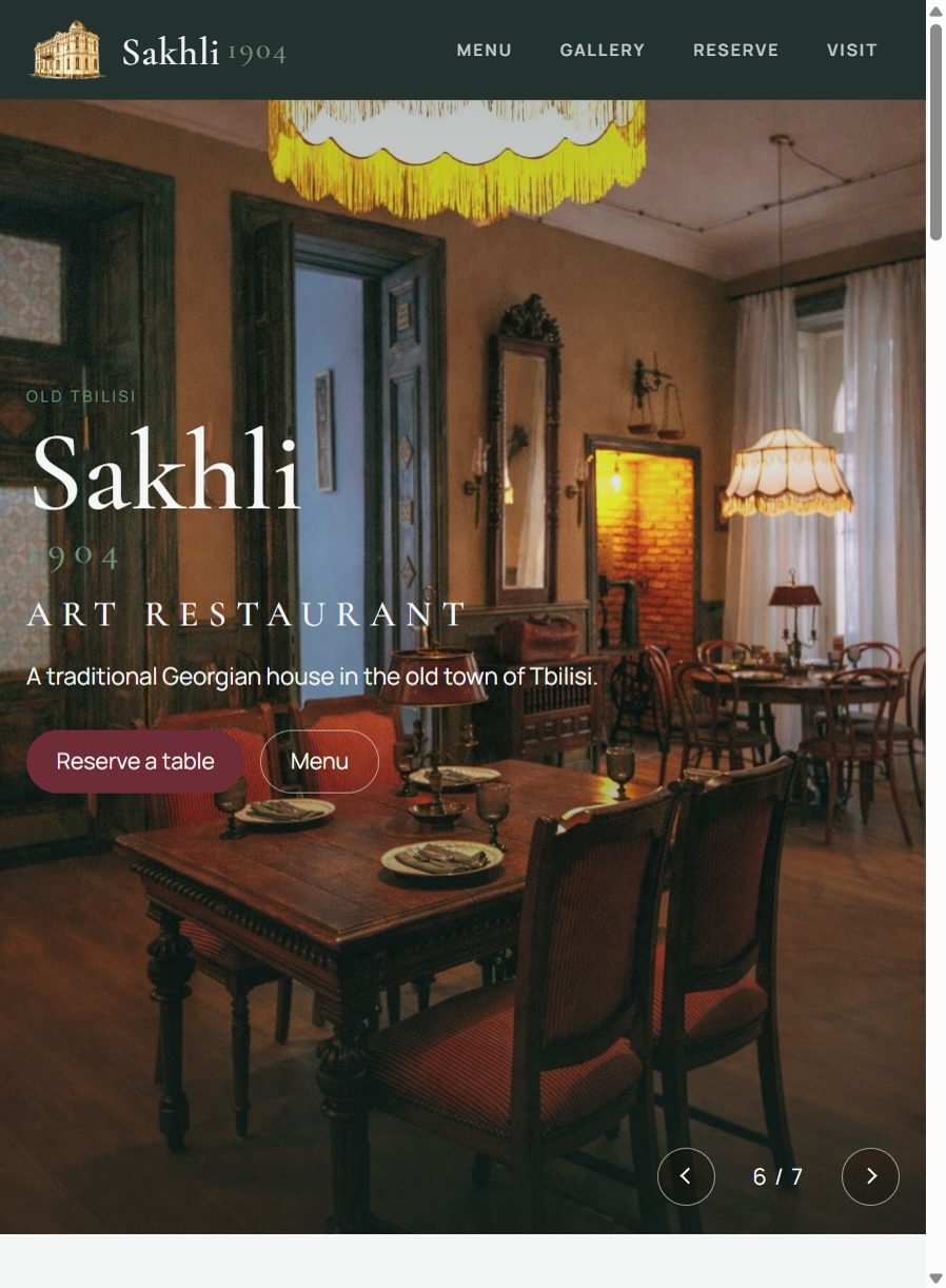 Sakhli 1904 Art Restaurant